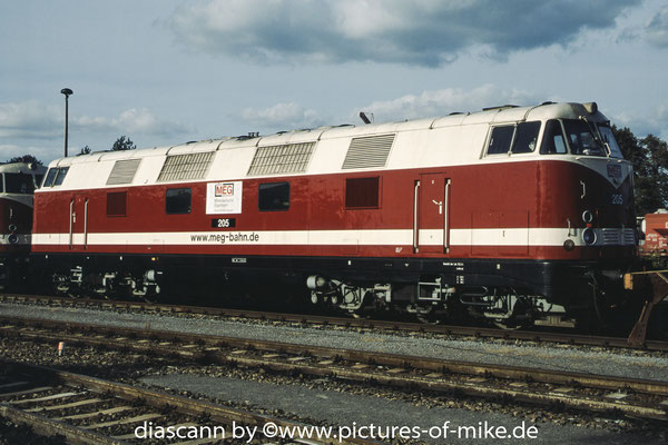 MEG 205 am 7.9.2004 in Rüdersdorf. LOB 1969, Fabriknummer 280197, 1969 / ex 118 388, ex 118 788