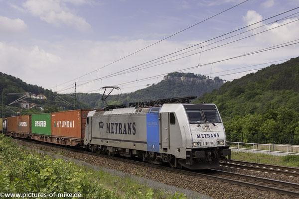 Metrans 186 187 am 20.5.2016 in Königstein