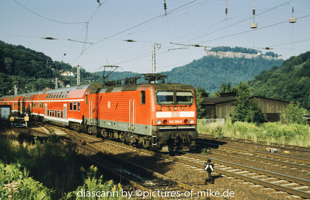 143 112 am 29.07.2002 mit S1 97027 in Königstein