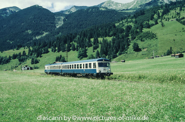 628 012 / 010 am 7.7.2002 als RB 5517 Kempten - Garmisch Partenkirchen bei Lähn / Tirol