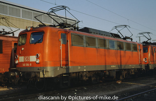 140 394 am 22.02.2003 abgestellt in Mannheim Hbf.