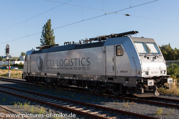 CTL 186 266 am 26.8.2016 abgestellt in Heidenau.