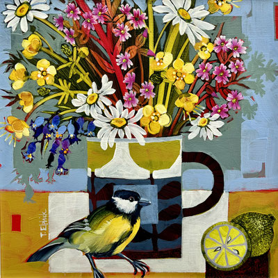 SLB103 Great tit & Limes  sold  print available