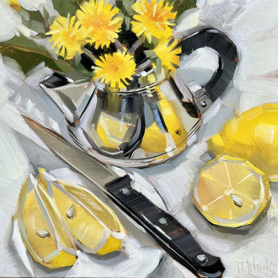 SLO223.  Lemons & Dandelions.  print available