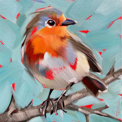 Winter Robin    sold   print available.  £65