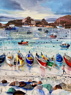 IOS40.  Gigs, St. Agnes.  Original sold  Print Available. 