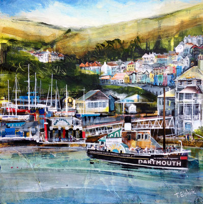 SC16 Kingswear and Paddle Steamer sold Print Available  