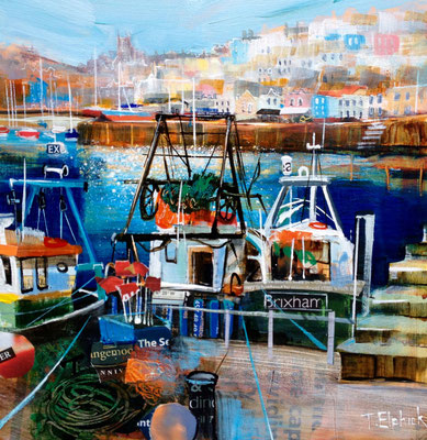 SC04 Brixham Fishing Boats SOLD  Print Available  