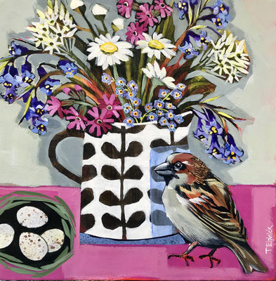 SLB35 From the Hedgerows original sold      print available