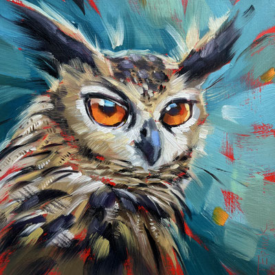 BO162 Long Eared Owl sold print available