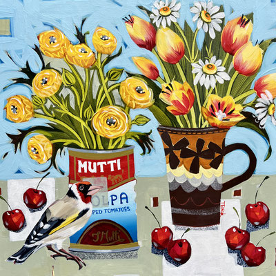SLB106 Goldfinch & Sheila's Mug.  sold print available
