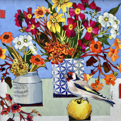 SLB69   Goldfinch & Apple SOLD   print available