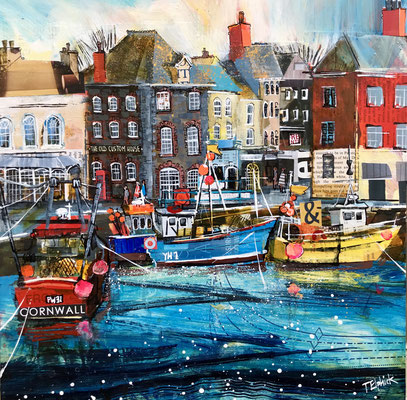CO20 Padstow, old Custom House    original sold     print available  
