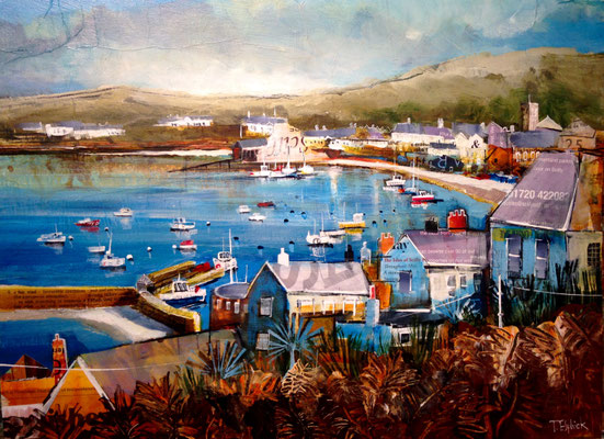 IOS09 St. Marys Harbour from Star Castle sold  print available