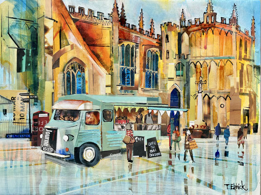 C48 Dexters Van 12"x16" in frame 15"x19" original £500 print available