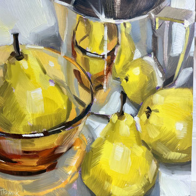 SLO234. Golden Pears   sold.  print available