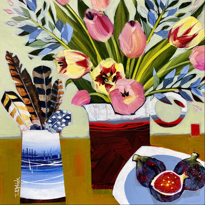 SLM45   Tulips, Feathers & Figs    Original sold  print available
