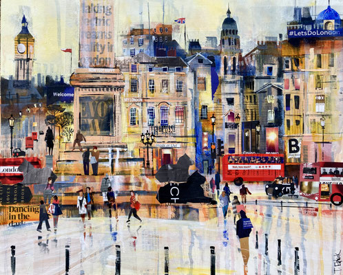 M39. Trafalgar Square Winter Light Gallery Commission.  print available. 