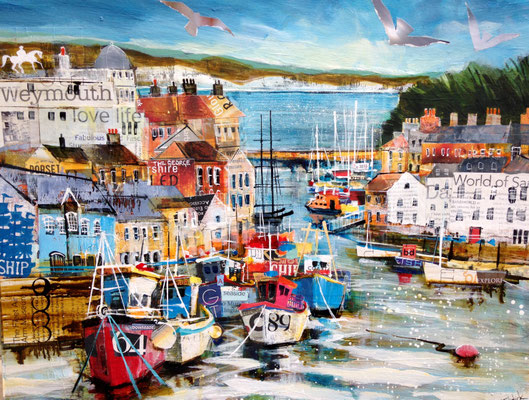 SC14 Weymouth Harbour 2 SOLD Print Available  