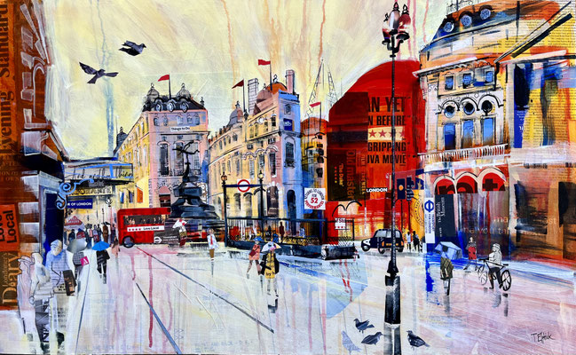 M41. Piccadilly, Rainy Day.  sold   Print available