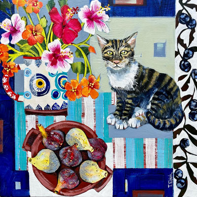 SLM63 Cat & Figs  sold. print available