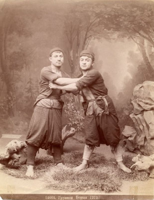 Грузинская борьба «чидаоба» или «мочидаве» (до 1899 года)