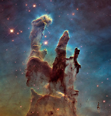 "Звездное скопление "Столпы Творения", снимок NASA, 1995 год.  