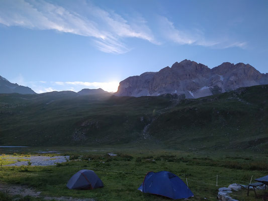 Lever de soleil au refuge