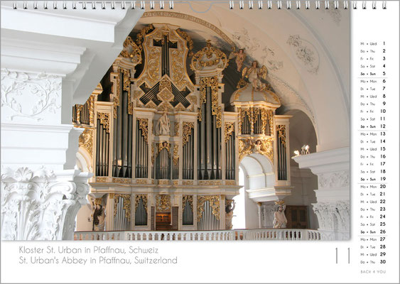 Musik-Geschenk Orgel-Kalender; November.