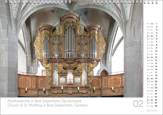Musik-Geschenk Orgel-Kalender; Februar.