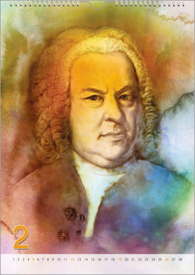 Musik-Geschenk Bach-Kalender, Februar.