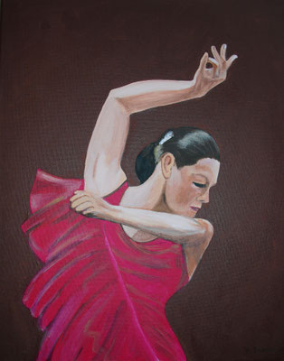 Flamenco rot (50x40 cm)