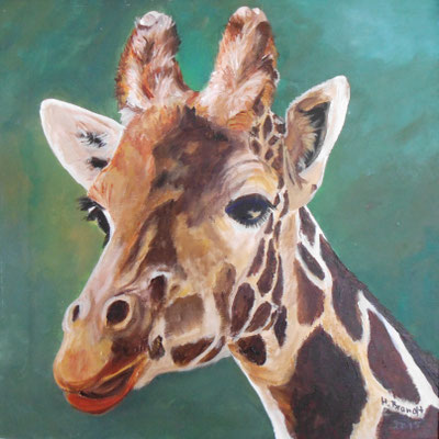 Giraffenkopf (40x40 cm)