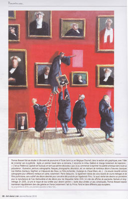 Thomas Bossard, artiste peintre, article Art dans l'Air