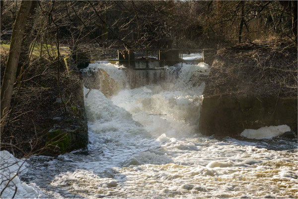 Hochwasser am Zirzower Wehr