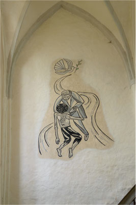 Wandbild in der Pfarrkirche St. Marien