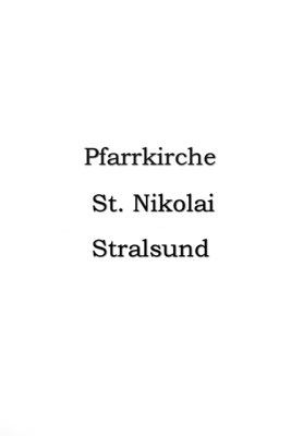 St. Nikolaikirche - Stralsund