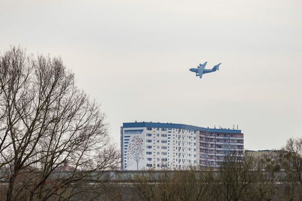 Überflug eines Transportflugzeuges  A 400M