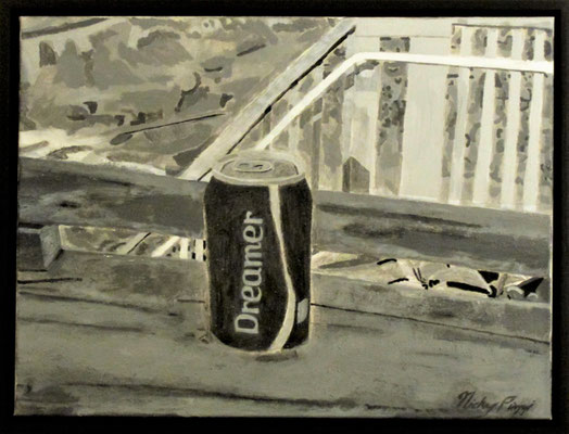 Success is Imminent (With Frame), acrylic paint on canvas, 19'' x 25'', 04/21/2016, $400