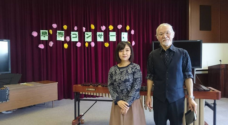 2016年2月19日 澤田奏恵さんと、栃木県がんセンターにて。