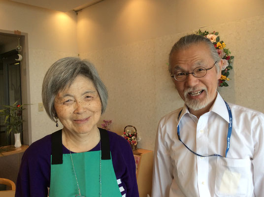 2014年6月なでしこボランティア、加藤玲子さんと。