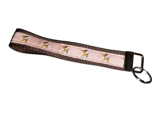 SaSch SelbstgefertigtesausSchwaben Selbstgefertigtes aus Schwaben Sarah Schäuble Handarbeit handmade selbstgemacht Schlüsselband Schlüsselanhänger Reh Rehe Bambi Rehkitz