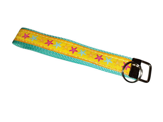 SaSch SelbstgefertigtesausSchwaben Selbstgefertigtes aus Schwaben Sarah Schäuble Handarbeit handmade selbstgemacht Schlüsselband Schlüsselanhänger Seestern Seesterne Maritim