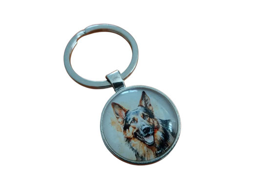 SaSch SelbstgefertigtesausSchwaben Selbstgefertigtes aus Schwaben Sarah Schäuble Handarbeit handmade selbstgemacht Schlüsselanhänger Cabochon Hund