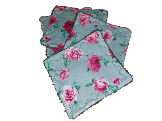 SaSch SelbstgefertigtesausSchwaben Selbstgefertigtes aus Schwaben Sarah Schäuble Handarbeit handmade selbstgemacht Abschminkpads MiniWaschlappen Waschlappen Blume Blumen Rose Rosen geblümt