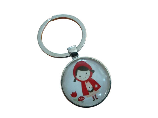 SaSch SelbstgefertigtesausSchwaben Selbstgefertigtes aus Schwaben Sarah Schäuble Handarbeit handmade selbstgemacht Schlüsselanhänger Cabochon Rotkäppchen