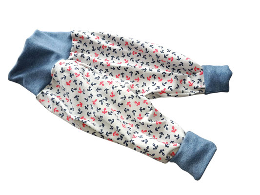 SaSch SelbstgefertigtesausSchwaben Selbstgefertigtes aus Schwaben Sarah Schäuble Handarbeit handmade selbstgemacht Hose Wohlfühlhose Mitwachshose Anker