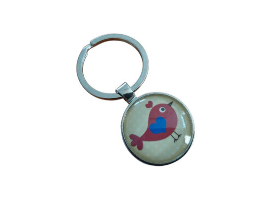 SaSch SelbstgefertigtesausSchwaben Selbstgefertigtes aus Schwaben Sarah Schäuble Handarbeit handmade selbstgemacht Schlüsselanhänger Cabochon Vogel