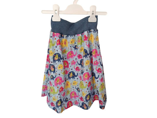 SaSch SelbstgefertigtesausSchwaben Selbstgefertigtes aus Schwaben Sarah Schäuble Handarbeit handmade selbstgemacht Rock Jerseyrock Sommerrock Kinderrock Elefant Elefanten