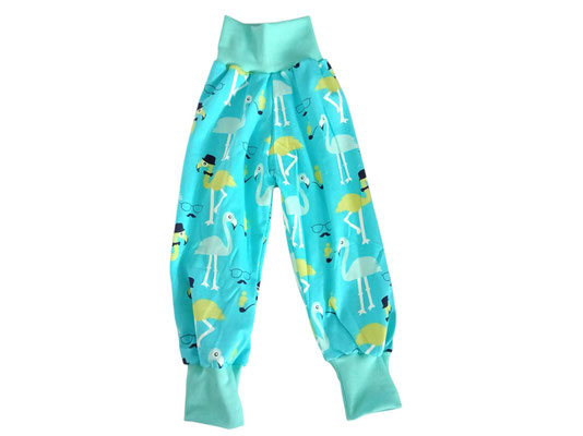 SaSch SelbstgefertigtesausSchwaben Selbstgefertigtes aus Schwaben Sarah Schäuble Handarbeit handmade selbstgemacht Hose Wohlfühlhose Flamingo Flamingos